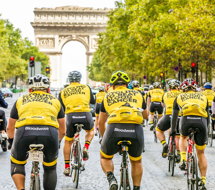 cycle event organiser's insurance - Bloodwise London to Paris